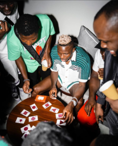 Screenshot 20230628 100133 Photos: Napoli Star Osimhen Spotted Playing Card Games with AFCON 2013 Champion