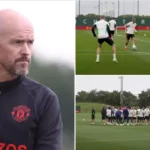 resize 5 Erik ten Hag Joins in Training Drill After Watching Them Play Defensive Football