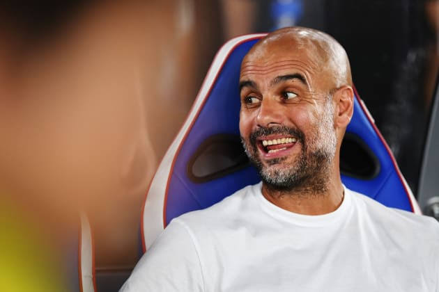 images 97 Pep Guardiola Laughs Off Question On How Strong Man Utd Is