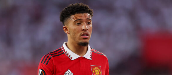 jadon sancho sevilla fc v manchester united quarterfinal second leg uefa europa league 585x256 2 Fabrizio Romano Gives Update on Erik Ten Hag’s Ongoing row with Jadon Sancho