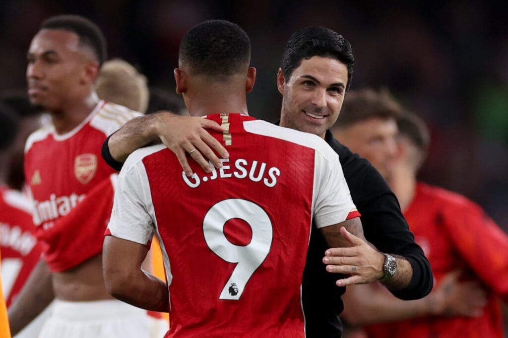 images GettyImages mmsport 90min en international web 01hdrk2nd43p0hk5dbqg Mikel Arteta Confirms Results of Gabriel Jesus Scan on Hamstring Injury