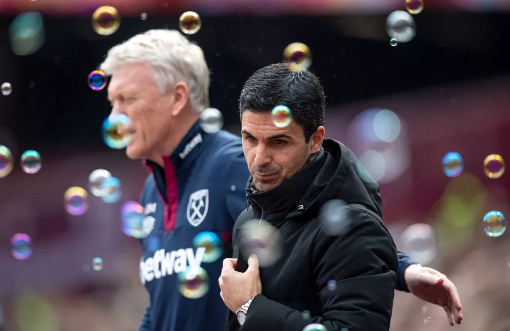 moyes arteta bubbles.jpg Arsenal Seeking £60m from West Ham for out of Favour ace