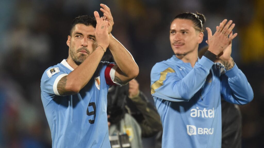 images GettyImages mmsport 90min en international web 01hfvmppga3eqtssex24 Luis Suarez Compares Darwin Nunez to two World Class Strikers After Star Uruguay Showing