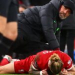 132135444 gettyimages 1870878104 Jurgen Klopp Offers Updates on the Injuries of Kostas Tsimikas and Luis Diaz