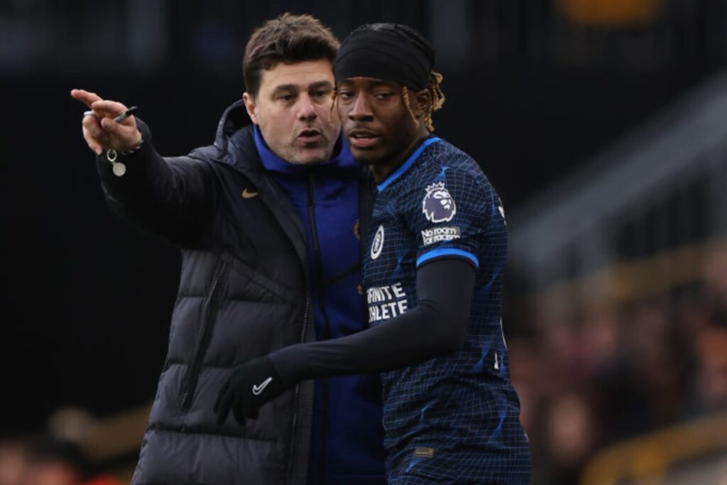 images GettyImages mmsport 90min en international web 01hkfea3rayx36ys521y Mauricio Pochettino Praises Noni Madueke as an Example for Chelsea Squad