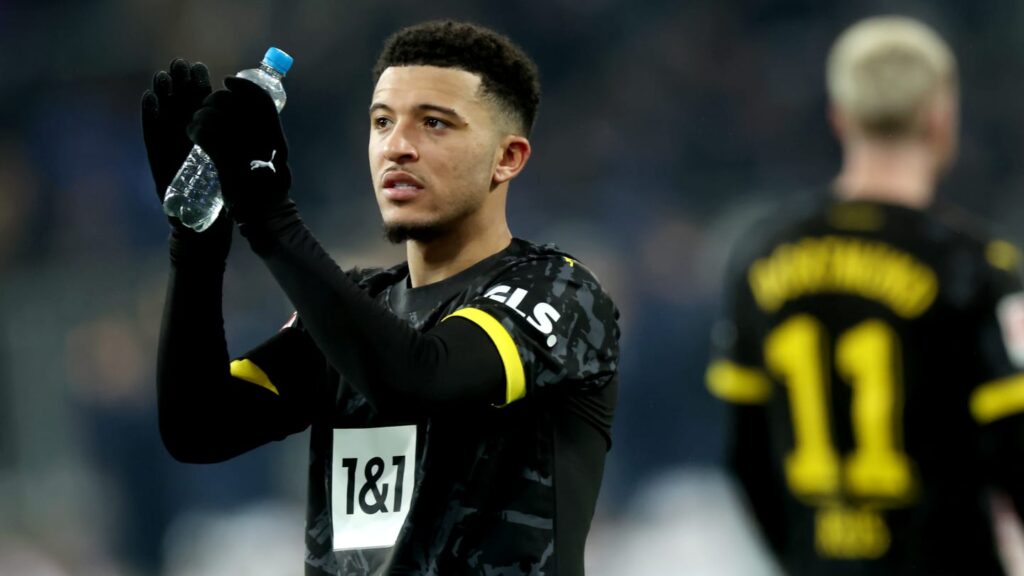 images GettyImages mmsport 90min en international web 01hm2881f8jtzj25t3cx Jadon Sancho Records Assist in His Second Borussia Dortmund Debut.