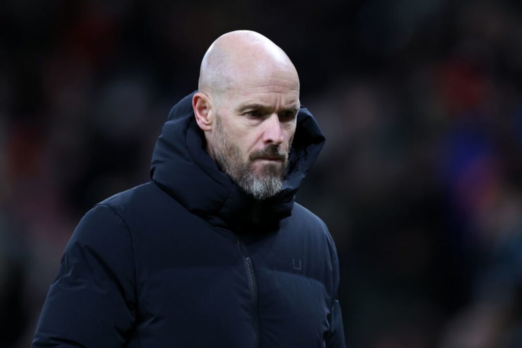 images GettyImages mmsport 90min en international web 01hm66yf6vdprxjh90fk Erik ten Hag Responds to Jadon Sancho with Significant 'Issues' Assertion.