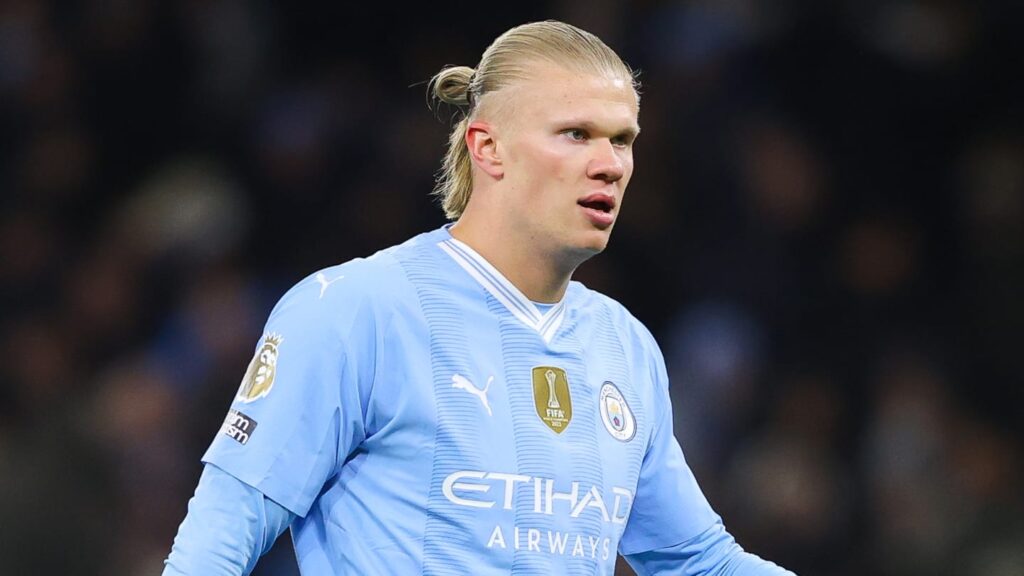 images GettyImages mmsport 90min en international web 01hnwd9d8dv6kp8y7jt6 Pep Guardiola Issues Straightforward Challenge to Real Madrid Regarding Erling Haaland Interest.