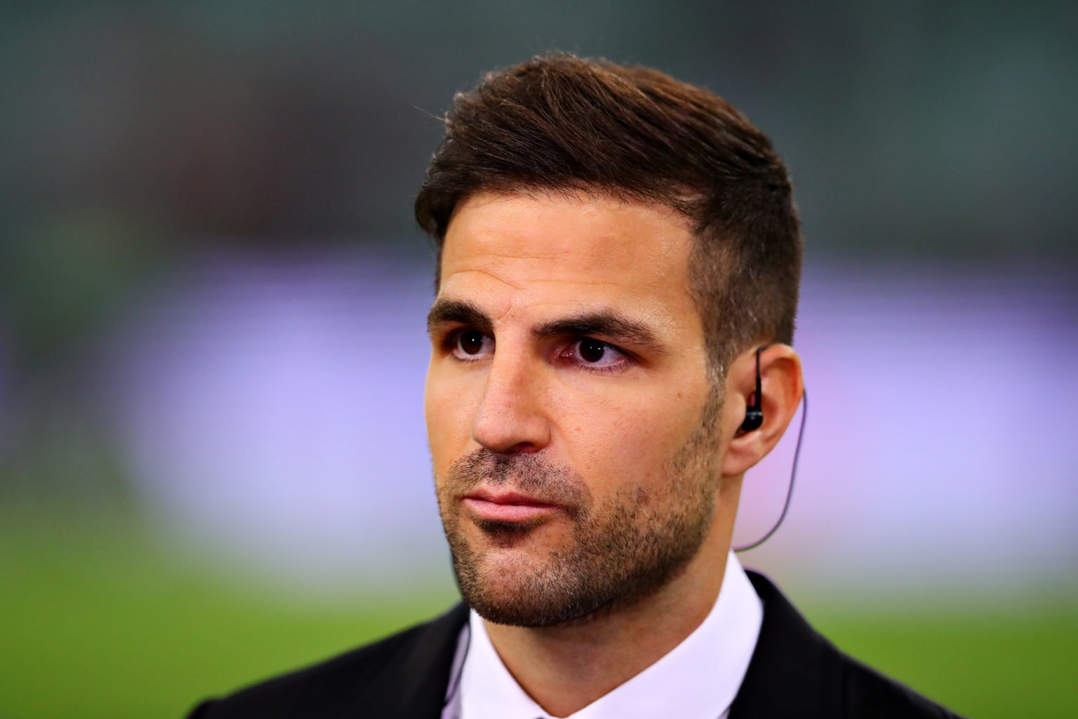 Cesc Fabregas looks on before the UEFA Europa League Final between Chelsea and Arsenal at Baku Olimpiya Stadionu on May 29, 2019 in Baku, Azerbaijan.