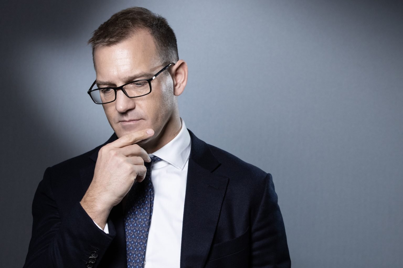 Czech businessman Daniel Kretinsky poses during a photo session on January 22, 2020, in Paris. (Photo by JOEL SAGET / AFP)