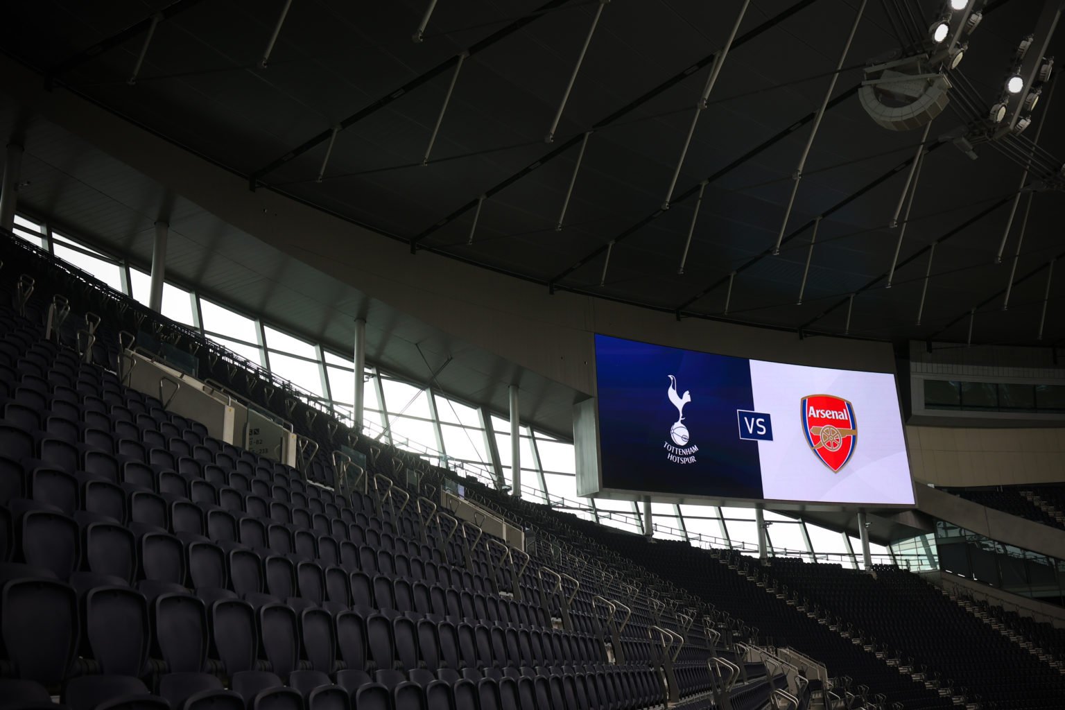 A general view of Tottenham Hotspur Stadium ahead of the North London Derby prior to the Barclays FA Women's Super League match between Tottenham H...