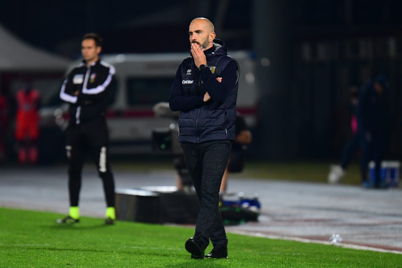 Enzo Maresca (Head Coach Parma)  during the Italian Football Championship League BKT AS Cittadella vs Parma Calcio on October 28, 2021 at the Pier ...