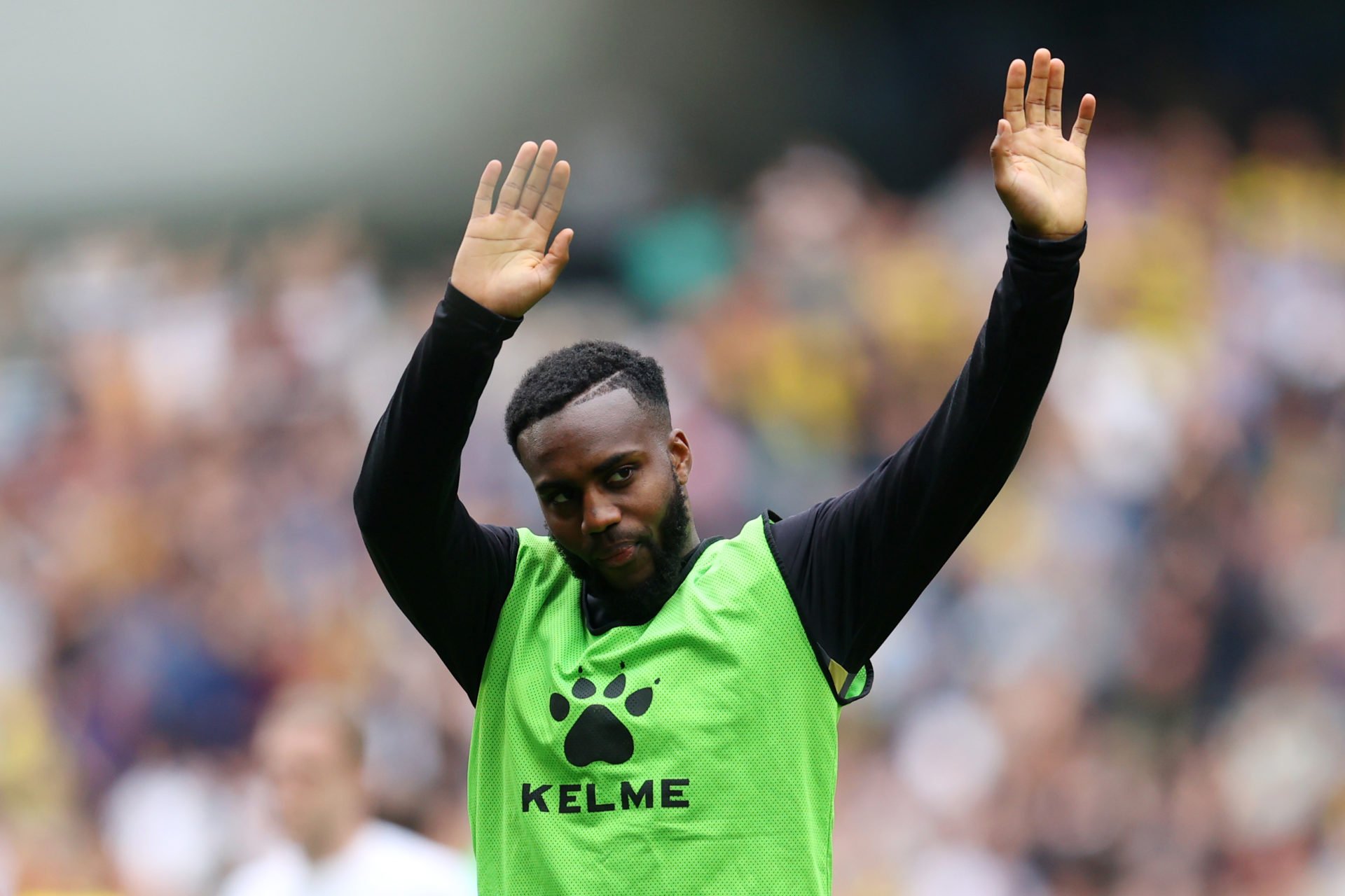 Danny Rose of Watford interacts with the crowd following the Premier League match between Tottenham Hotspur and Watford at Tottenham Hotspur Stadiu...