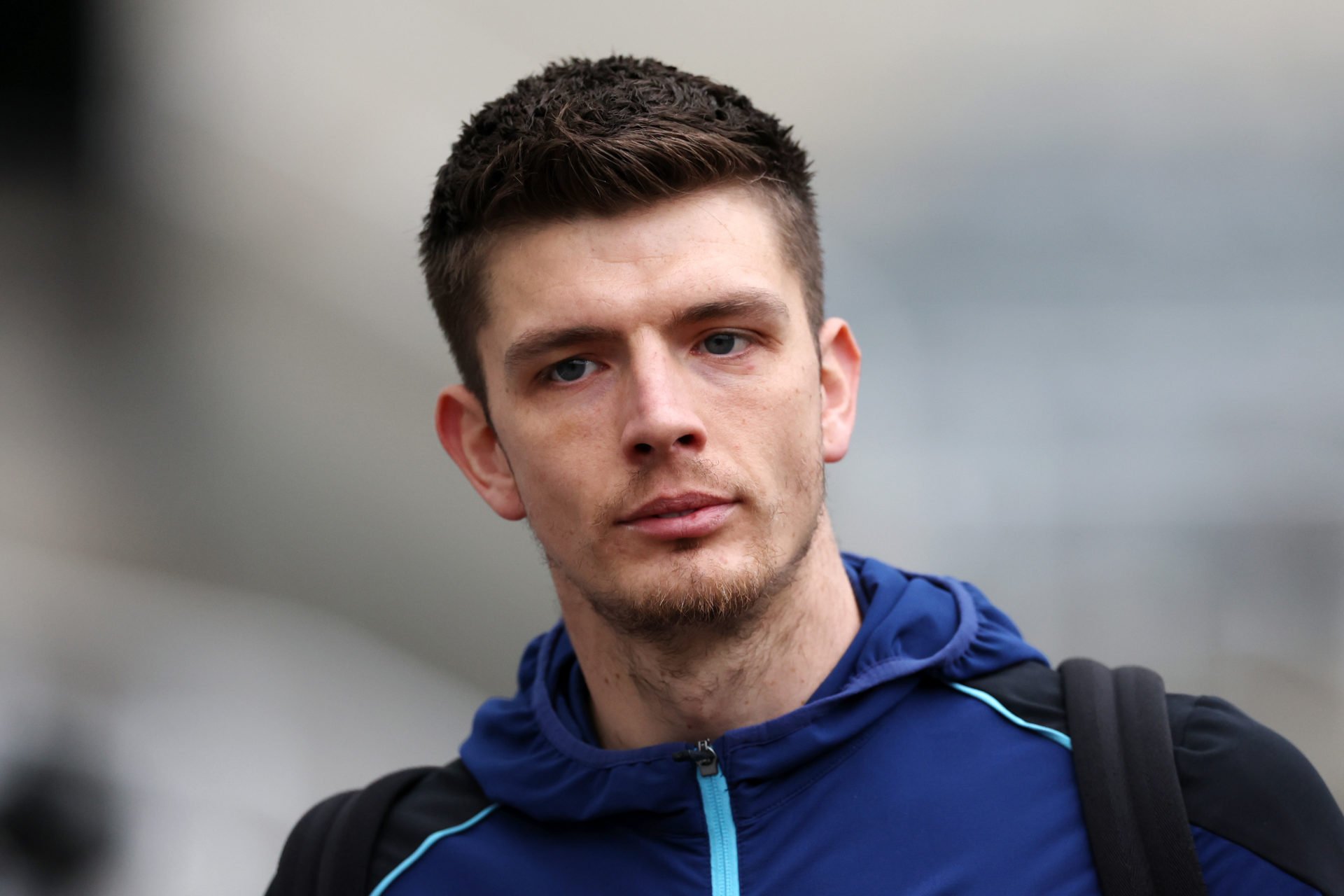 Nick Pope of Newcastle United arrives at the stadium prior to the Premier League match between Newcastle United and West Ham United at St. James Pa...