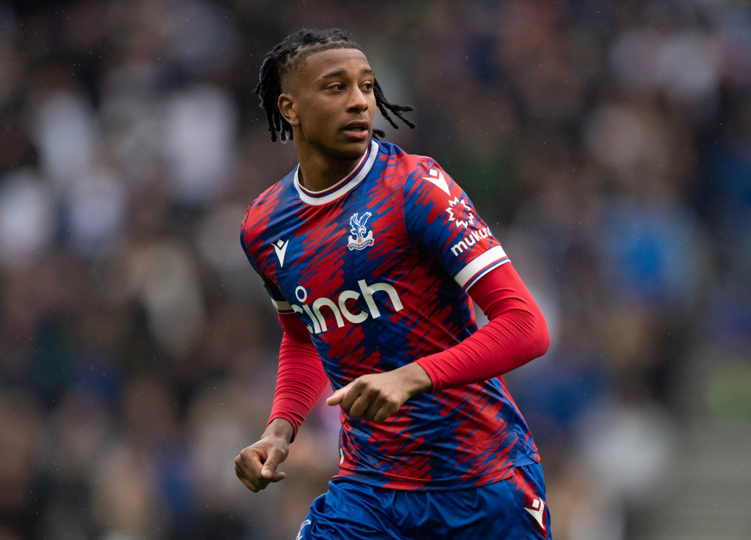 Michael Olise of Crystal Palace during the Premier League match between Tottenham Hotspur and Crystal Palace at Tottenham Hotspur Stadium on May 06...