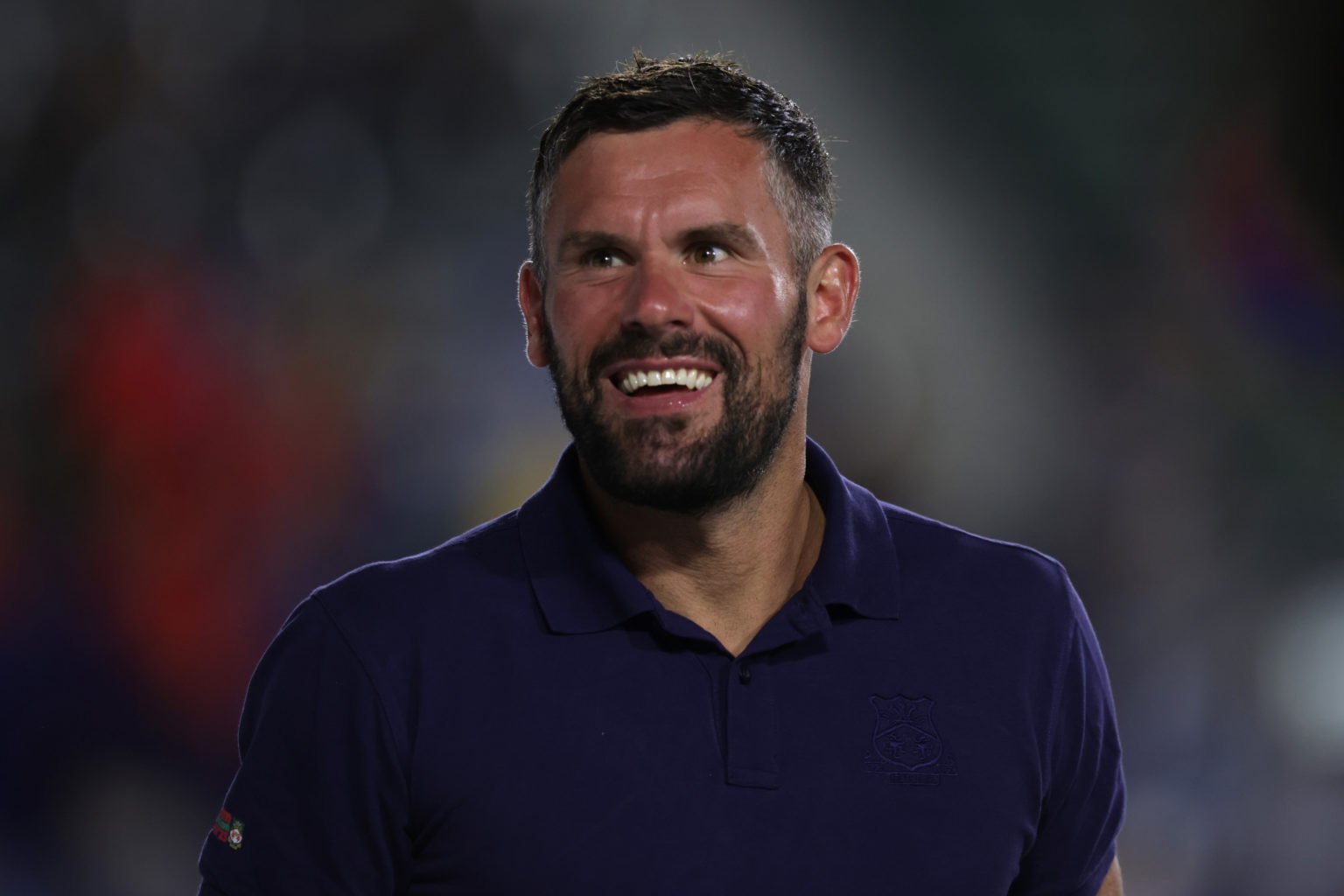 Ben Foster #12 of Wrexham AFC greets fans following a pre-season friendly match against the LA Galaxy II at Dignity Health Sports Park on July 22, ...