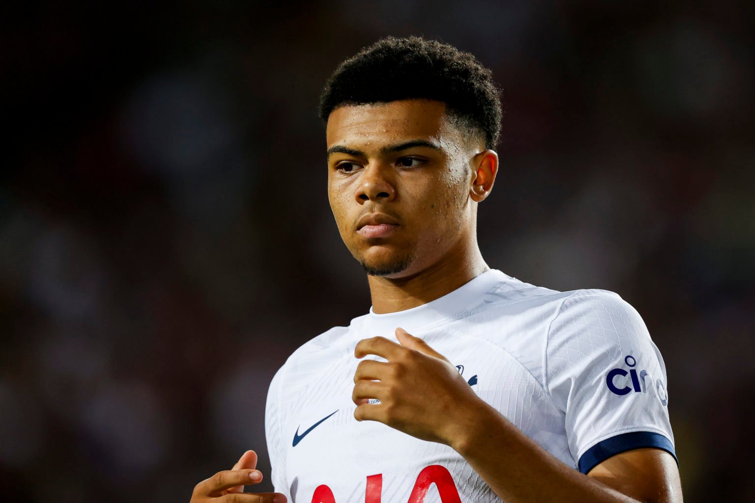 Dane Scarlett of Tottenham Hotspur during the    match between Barcelona v Tottenham Hotspur (Joan Gamper Trophy) at the Lluis Companys Olympic Sta...