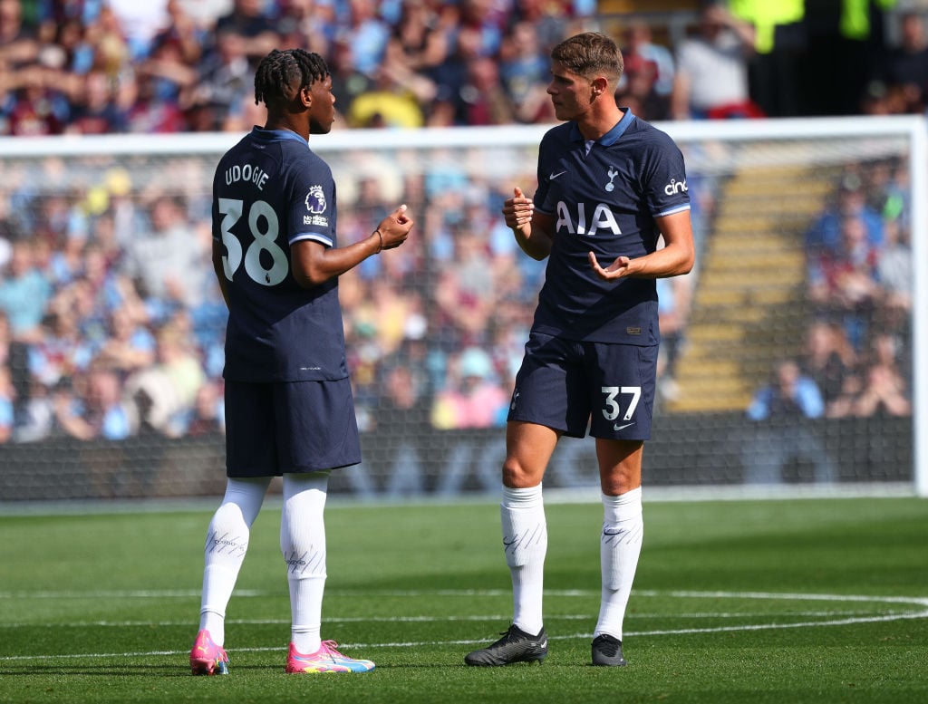 GettyImages 1640031523 1 'Powerful': Danny Murphy says only one Tottenham player gets in his TOTS and it's not Micky van de Ven