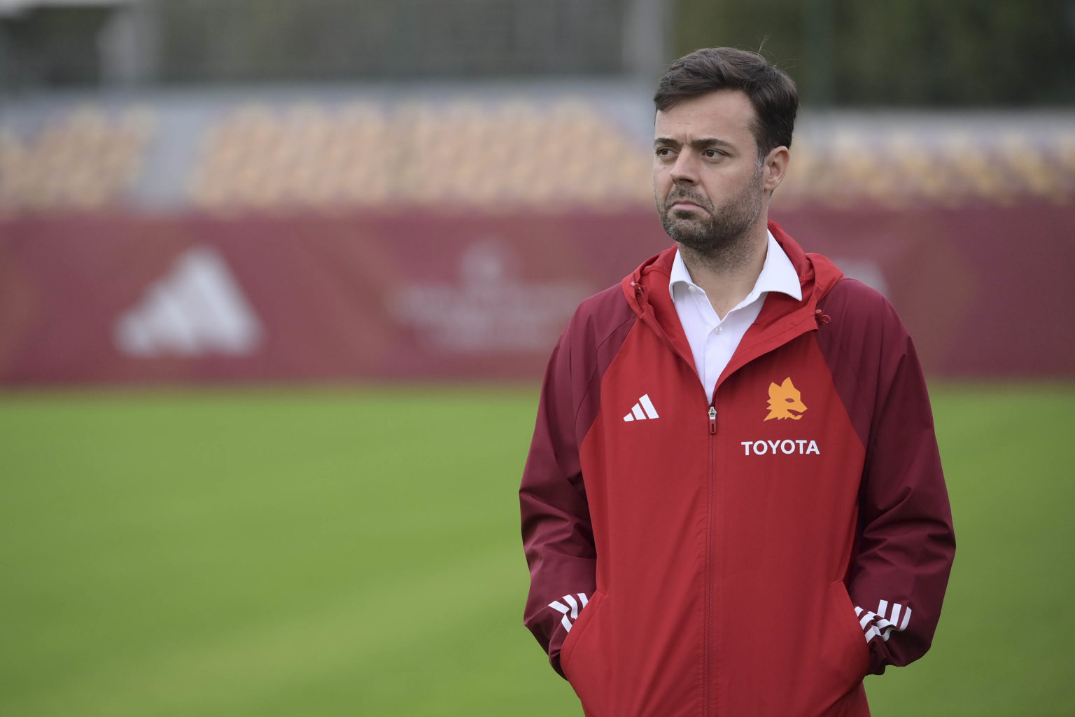 AS Roma General Manager Tiago Pinto during training session at Centro Sportivo Fulvio Bernardini on November 07, 2023 in Rome, Italy.