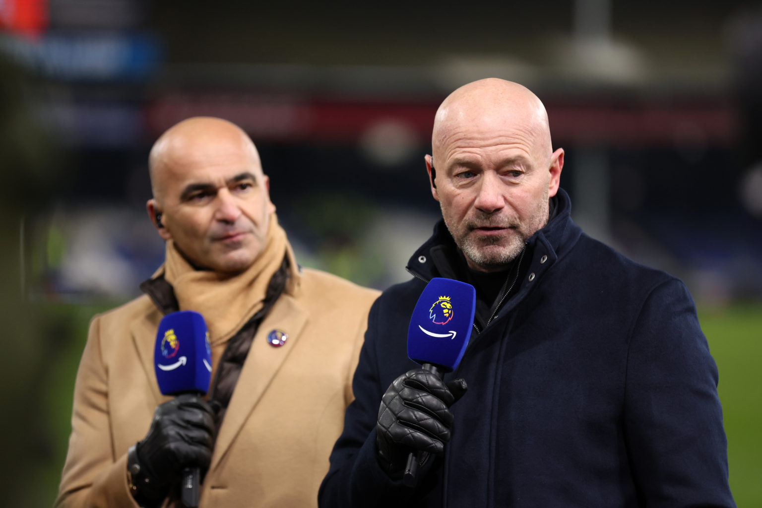 Amazon Prime Video pundit Alan Shearer ahead of the Premier League match between Luton Town and Arsenal FC at Kenilworth Road on December 05, 2023 ...