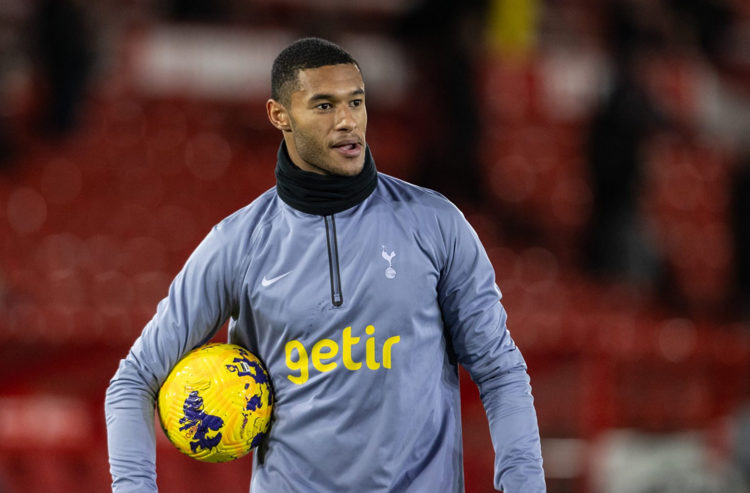 Tottenham Hotspur's Brandon Austin warming up before the match during the Premier League match between Nottingham Forest and Tottenham Hotspur at C...