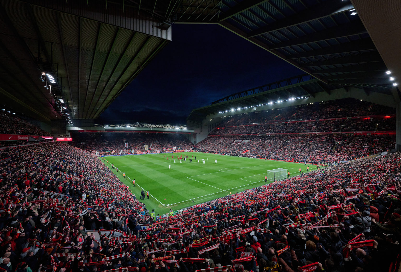 (THE SUN OUT, THE SUN ON SUNDAY OUT) General view of Anfield before the Premier League match between Liverpool FC and Manchester United at Anfield ...