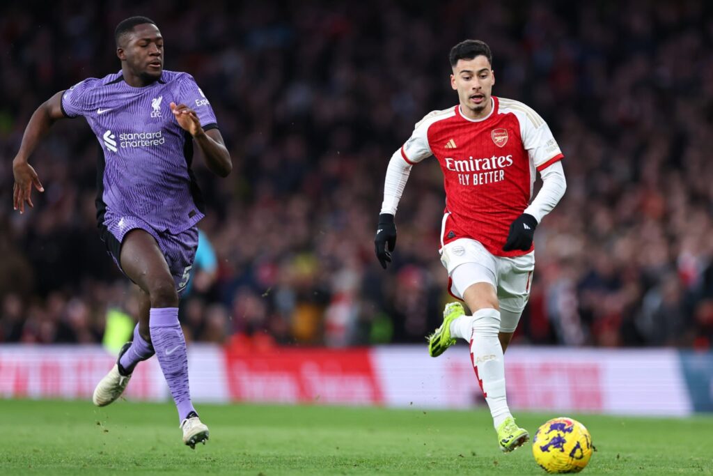 GettyImages 1980129825 1536x1024 1 Jeremie Frimpong can’t believe what he’s now hearing about Arsenal’s Gabriel Martinelli