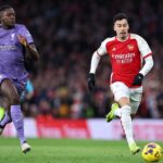 GettyImages 1980129825 1536x1024 1 Jeremie Frimpong can’t believe what he’s now hearing about Arsenal’s Gabriel Martinelli