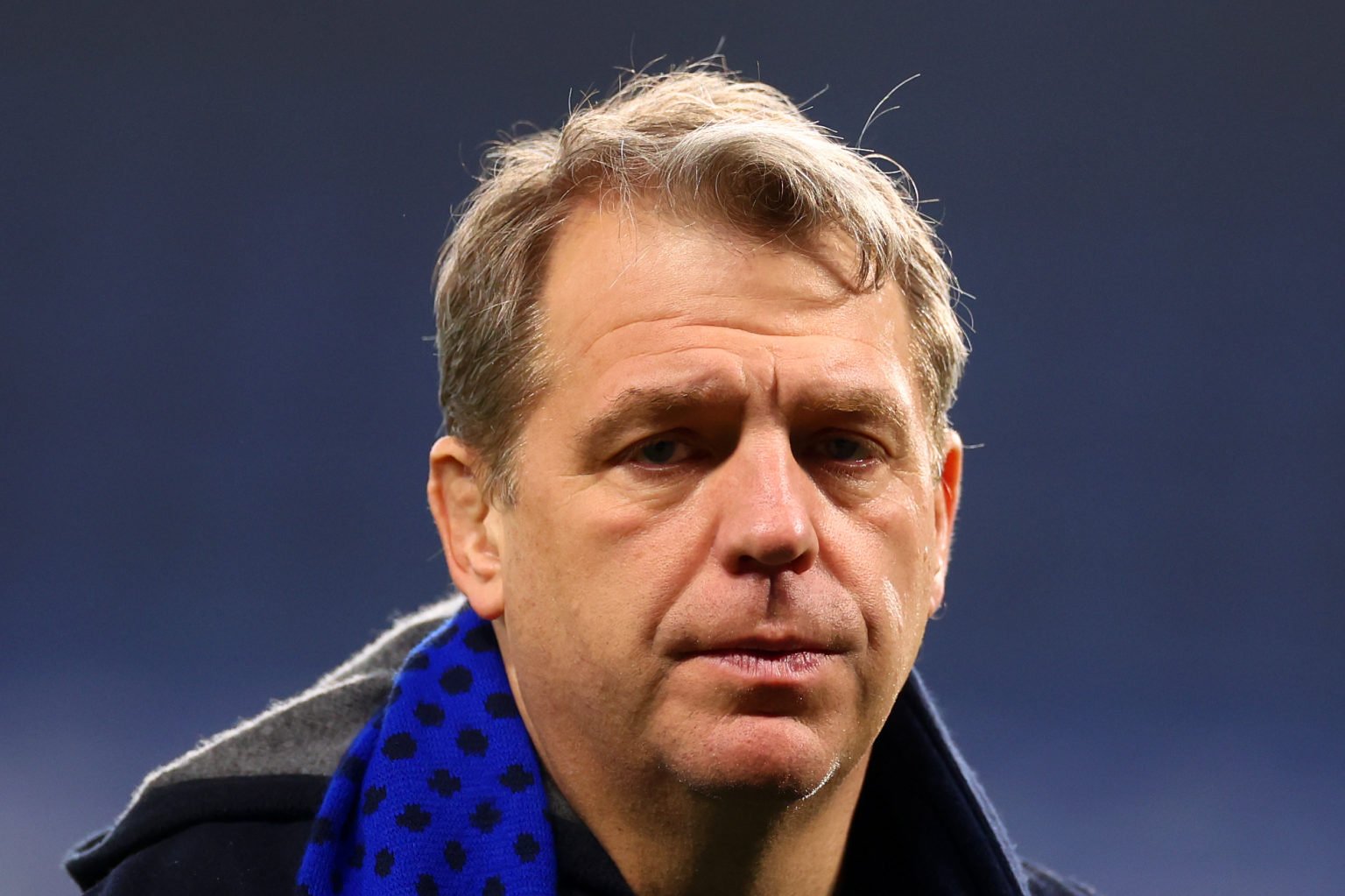 Chelsea owner Tood Boehly looks on following the Premier League match between Chelsea FC and Newcastle United at Stamford Bridge on March 11, 2024 ...