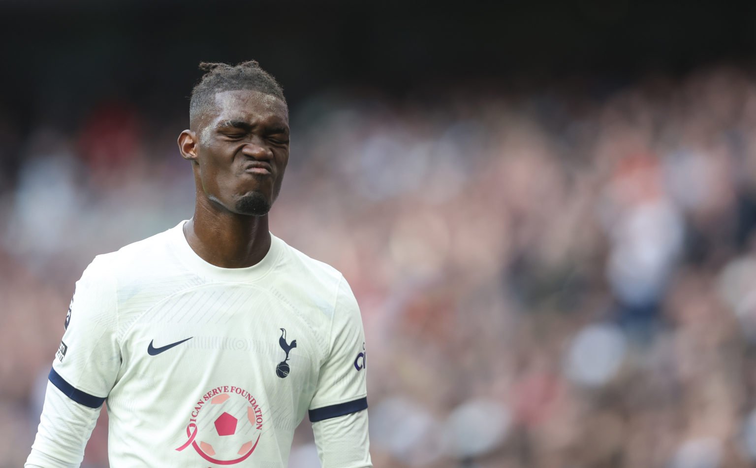 Tottenham Hotspur's Yves Bissouma during the Premier League match between Tottenham Hotspur and Luton Town at Tottenham Hotspur Stadium on March 30...