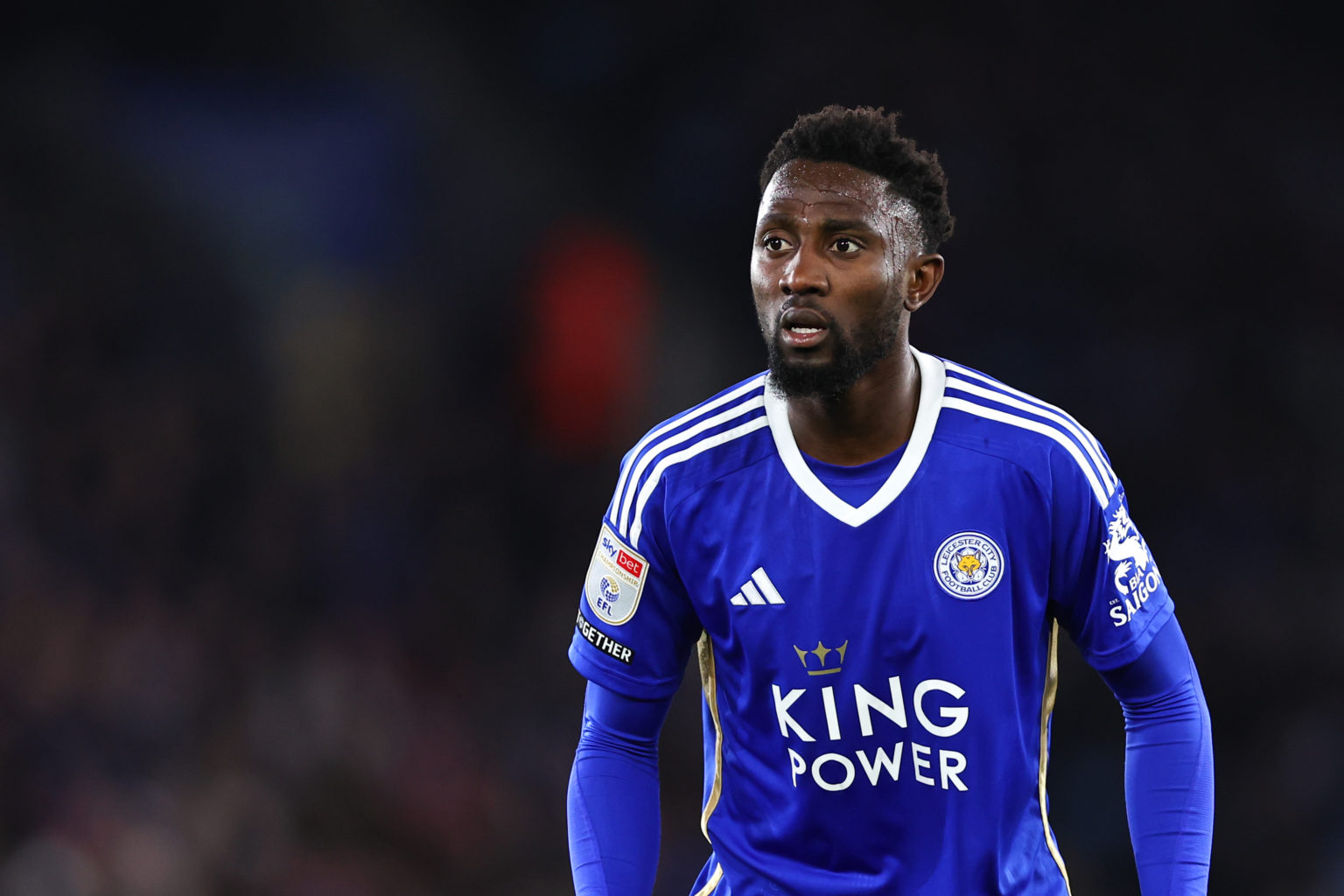 Wilfred Ndidi of Leicester City during the Sky Bet Championship match between Leicester City and Southampton FC at The King Power Stadium on April ...