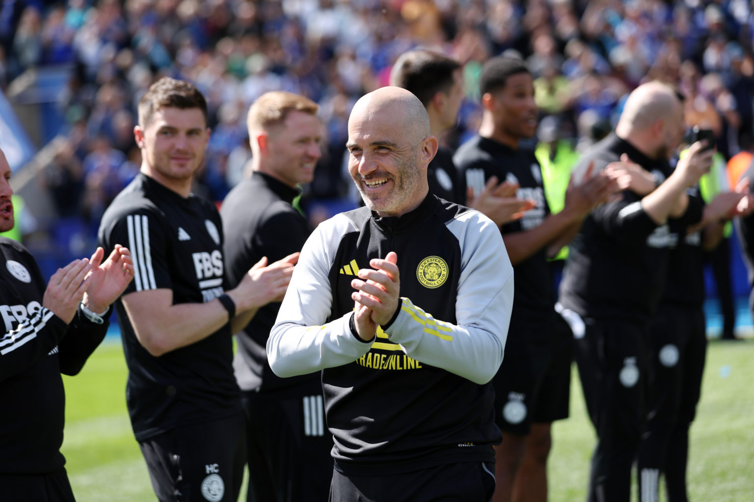 Leicester City Manager Enzo Maresca after after the Sky Bet Championship match between Leicester City and Blackburn Rovers at King Power Stadium on...