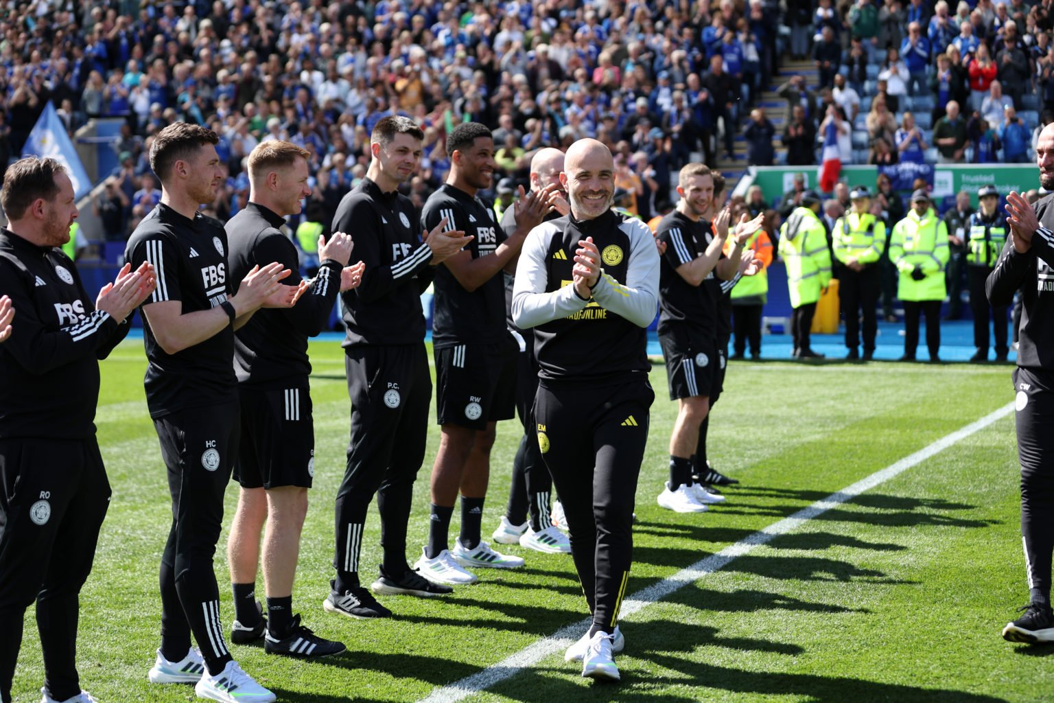 Leicester City Manager Enzo Maresca after after the Sky Bet Championship match between Leicester City and Blackburn Rovers at King Power Stadium on...