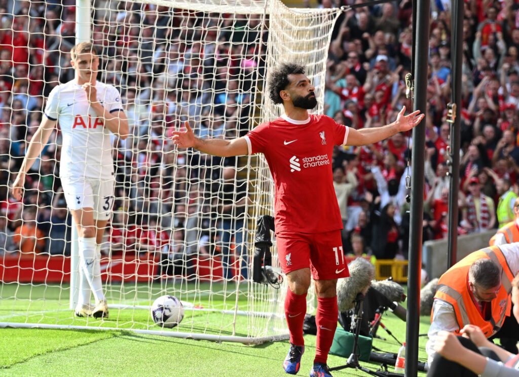 GettyImages 2151575938 1 1536x1116 1 Neal Maupay reacts on social media after seeing Mo Salah's new haircut