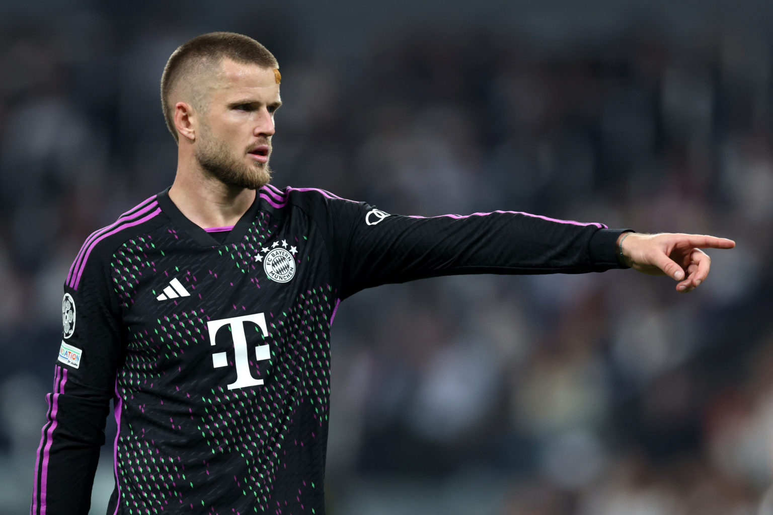 Eric Dier of Bayern Munich during the UEFA Champions League semi-final second leg match between Real Madrid and FC Bayern München at Estadio Santia...