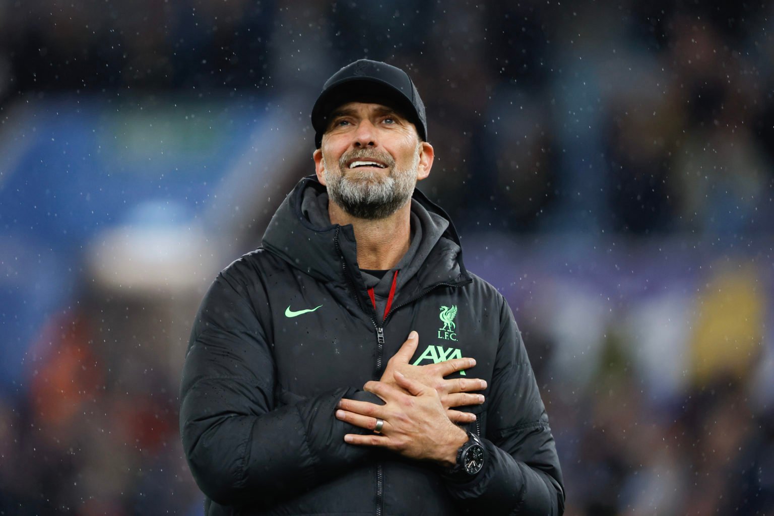 Jurgen Klopp the head coach / manager of Liverpool' reacts at full time during the Premier League match between Aston Villa and Liverpool FC at Vil...