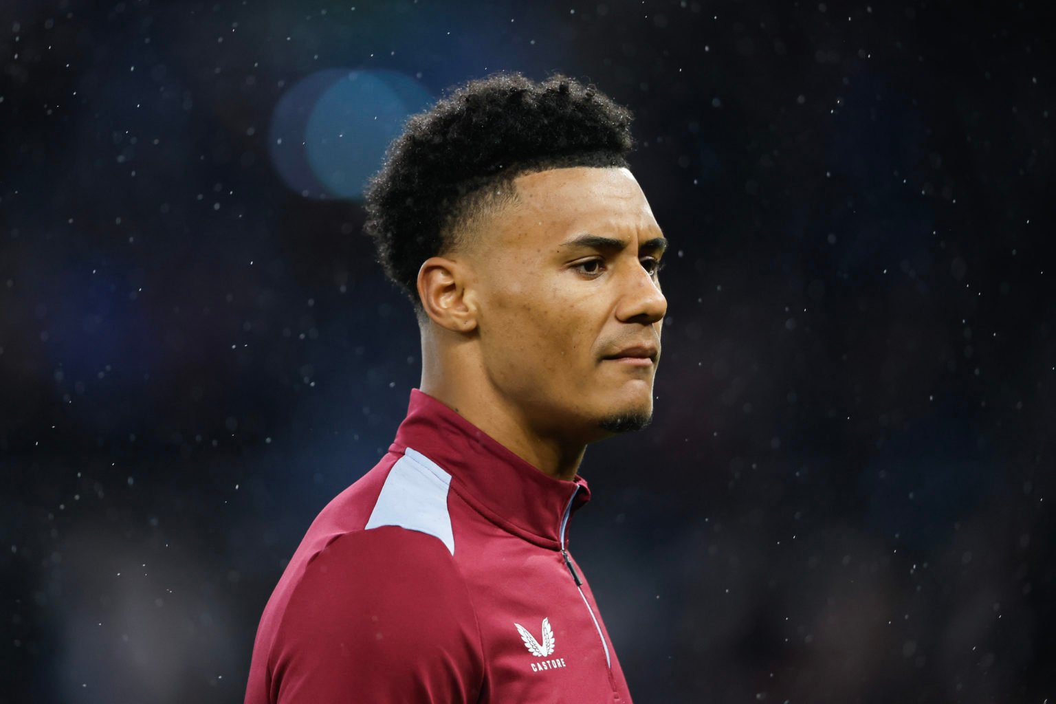 Ollie Watkins of Aston Villa during the Premier League match between Aston Villa and Liverpool FC at Villa Park on May 13, 2024 in Birmingham, Engl...