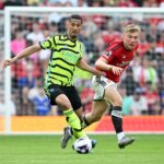 GettyImages 2152614798 1536x1295 1 'Outstanding': Gary Neville blown away by £27m Arsenal player after seeing him live at Old Trafford today