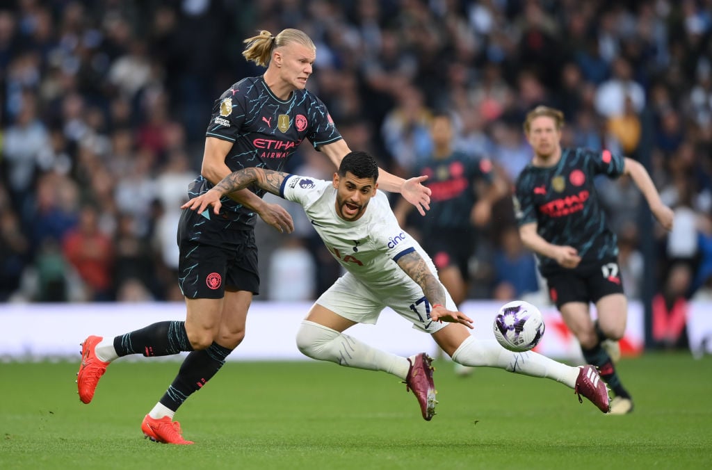 GettyImages 2152949604 'It's unacceptable': Jamie Carragher angry at what £42m Tottenham player did just before City scored tonight