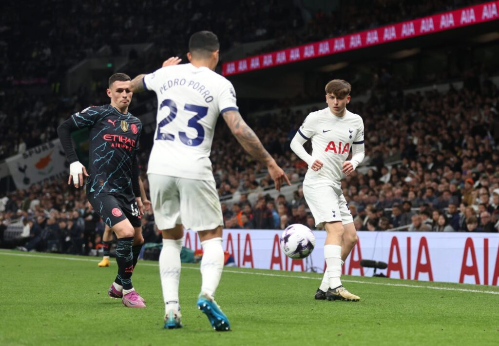 GettyImages 2152967591 1 1536x1064 1 'It's been unbelievable': Mikey Moore names the two Tottenham players who've really impressed him in training