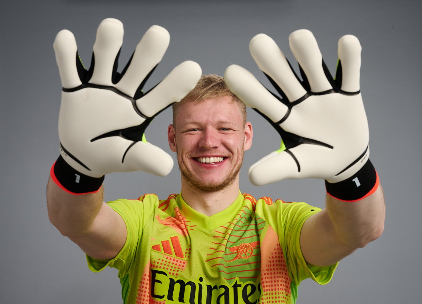 Aaron Ramsdale of Arsenal at the Sobha Realty Training Centre on May 16, 2024 in St Albans, England.