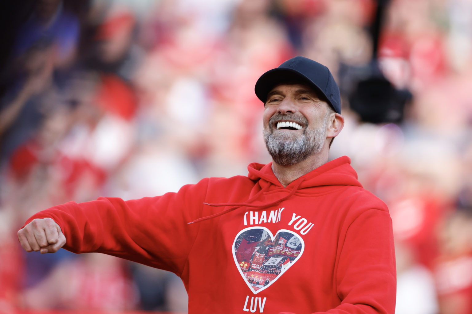 Jurgen Klopp the head coach / manager of Liverpool during the Premier League match between Liverpool FC and Wolverhampton Wanderers at Anfield on M...