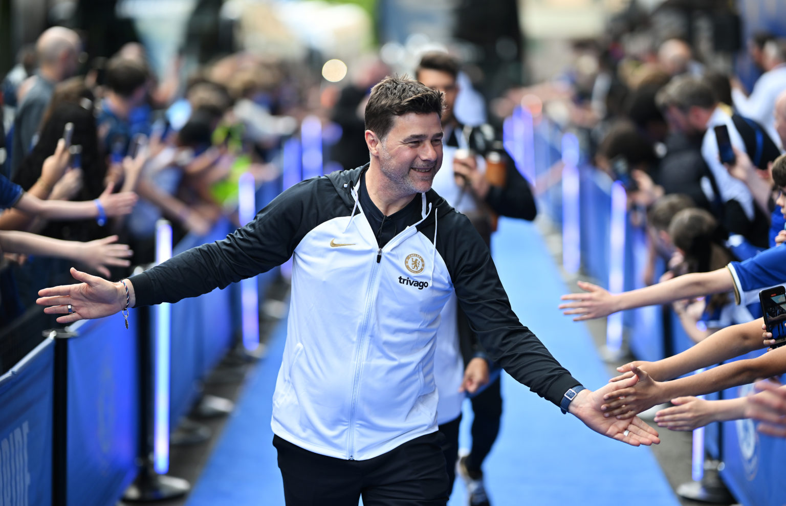 Mauricio Pochettino, Manager of Chelsea, arrives at the stadium prior to the Premier League match between Chelsea FC and AFC Bournemouth at Stamfor...