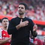 GettyImages 2153702204 1536x1024 1 What Arsenal fans sung at full-time against Everton after finding out they wouldn't win the Premier League title