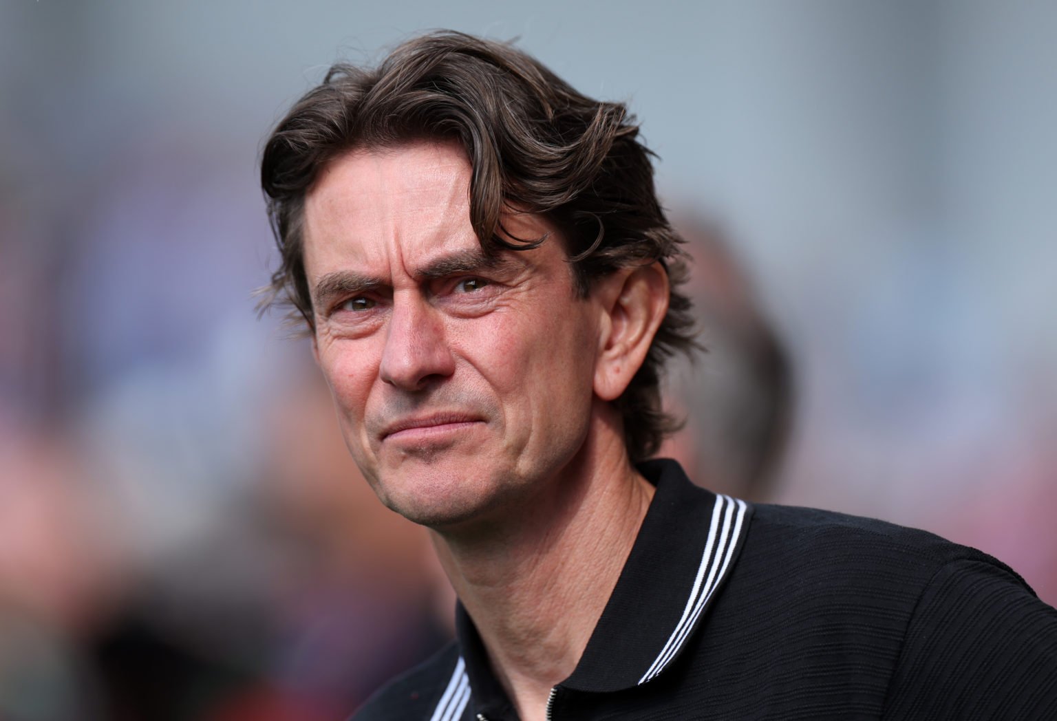 Manager Thomas Frank of Brentford FC during the Premier League match between Brentford FC and Newcastle United at Brentford Community Stadium on Ma...