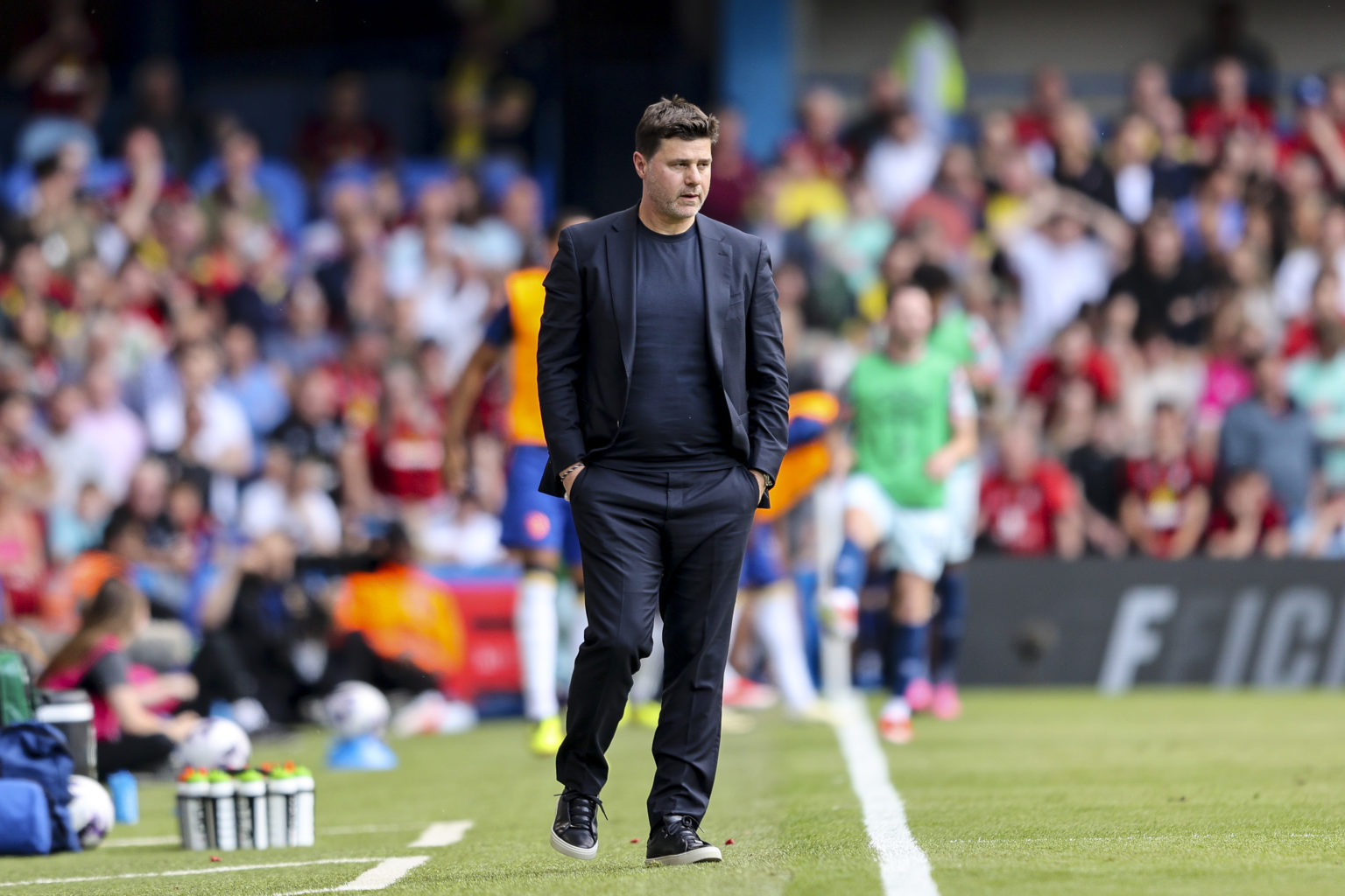 Head Coach Mauricio Pochettino of Chelsea during the Premier League match between Chelsea FC and AFC Bournemouth at Stamford Bridge on May 19, 2024...