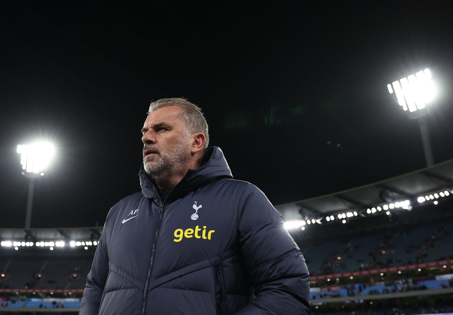 Ange Postecoglou, coach of Tottenham Hotspur is seen after the exhibition match between Tottenham Hotspur FC and Newcastle United FC at Melbourne C...