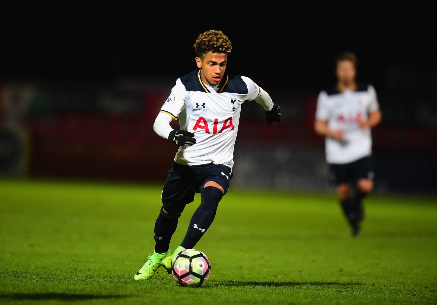 Marcus Edwards  of Tottenham Hotspur  during the Premier League 2 match between Tottenham Hotspur and Reading at The Lamex Stadium on March 13, 201...