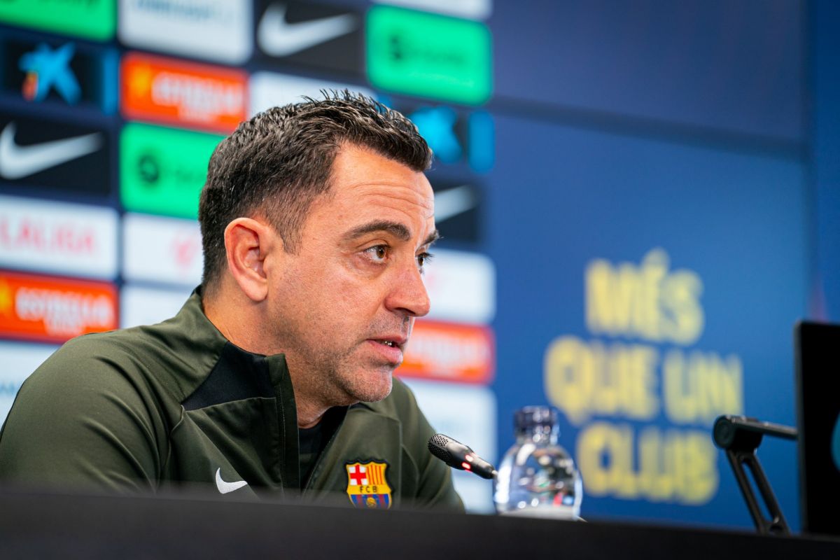 Xavi presser 2 1200x800 1 Xavi demands Barcelona improvement as Real Madrid seal La Liga title