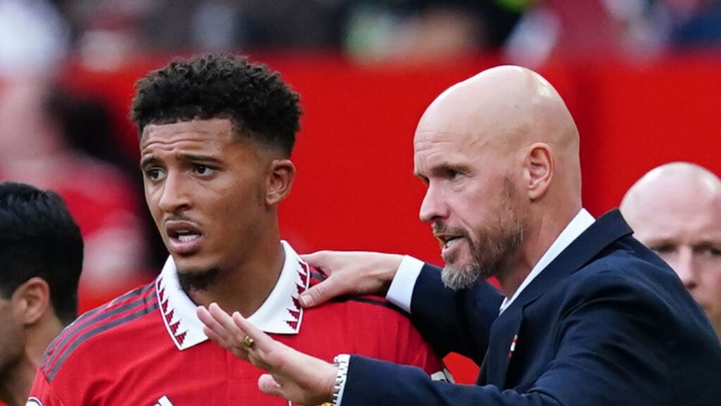 skysports jadon sancho erik ten hag 6009643 Why Sancho Has Refused To Apologize To Ten Hag —Benni McCarthy